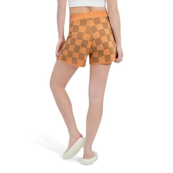 UGG NWT High Waist Maliah Checkered Linen Blend Shorts M - Picture 15 of 16